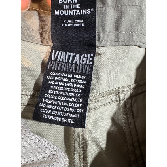 Kuhl Mens Shorts Khaki Cargo Outdoor Adventure Utility Size 38 - Picture 9 of 10